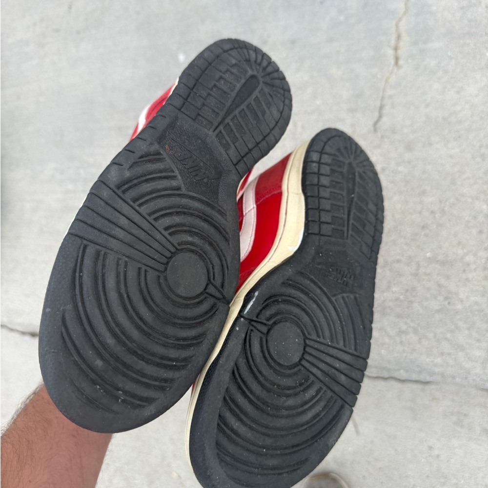 Nike Red and White Sneakers - Picture 3 of 4